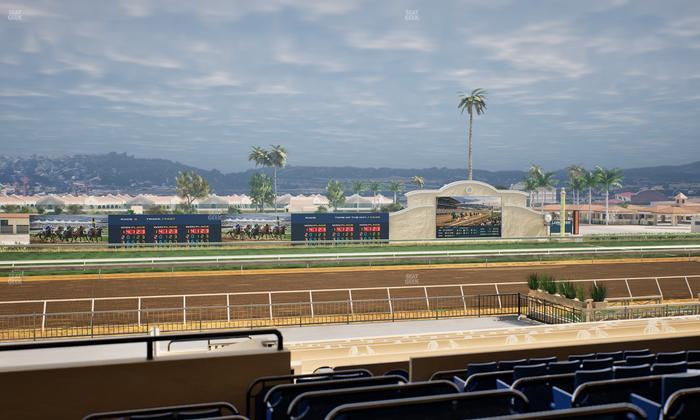 Del Mar Thoroughbred Club - Section Stretch Run Box 25 D Lvl 2 Seat View