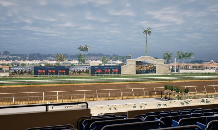 Del Mar Thoroughbred Club - Section Stretch Run Box 25 D Lvl 2 Seat View