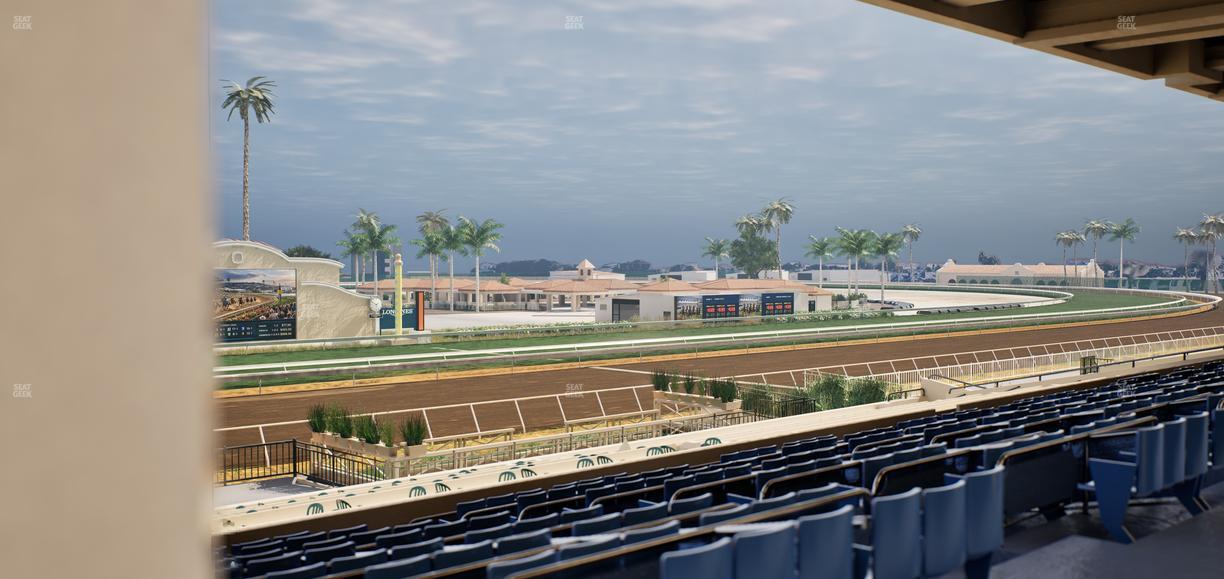 Del Mar Thoroughbred Club - Section Stretch Run Box 25 E Lvl 3 Seat View