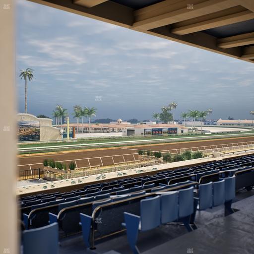 Del Mar Thoroughbred Club - Section Stretch Run Box 25 E Lvl 3 Seat View