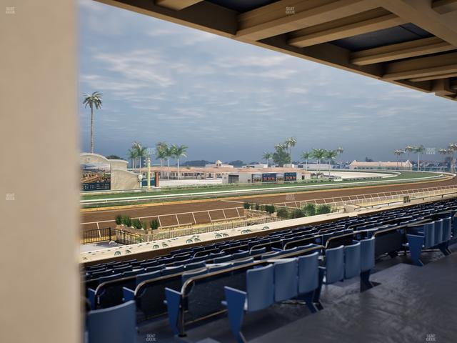 Del Mar Thoroughbred Club - Section Stretch Run Box 25 E Lvl 3 Seat View