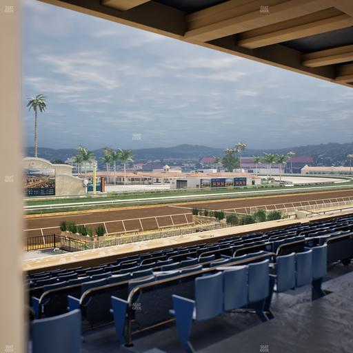 Del Mar Thoroughbred Club - Section Stretch Run Box 25 E Lvl 3 Seat View