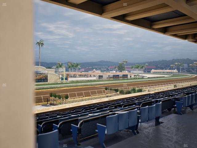 Del Mar Thoroughbred Club - Section Stretch Run Box 25 E Lvl 3 Seat View