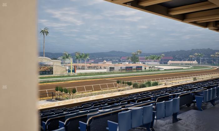 Del Mar Thoroughbred Club - Section Stretch Run Box 25 E Lvl 3 Seat View