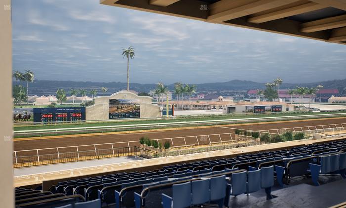 Del Mar Thoroughbred Club - Section Stretch Run Box 25 F Lvl 3 Seat View