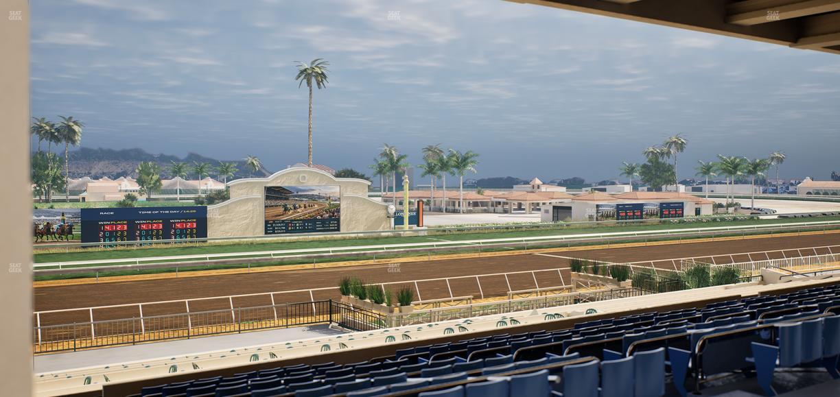 Del Mar Thoroughbred Club - Section Stretch Run Box 25 F Lvl 3 Seat View