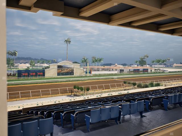 Del Mar Thoroughbred Club - Section Stretch Run Box 25 F Lvl 3 Seat View