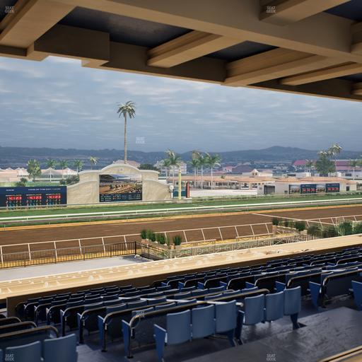 Del Mar Thoroughbred Club - Section Stretch Run Box 25 G Lvl 3 Seat View