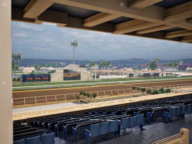 Del Mar Thoroughbred Club - Section Stretch Run Box 25 G Lvl 3 Seat View