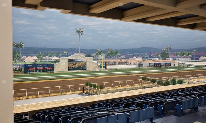 Del Mar Thoroughbred Club - Section Stretch Run Box 25 G Lvl 3 Seat View