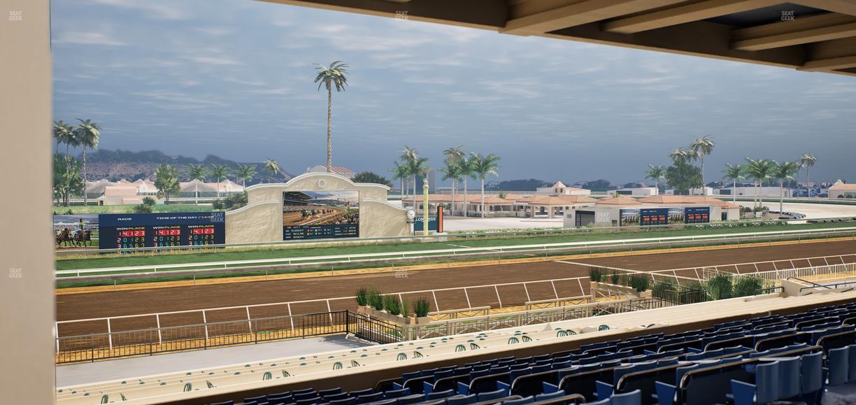 Del Mar Thoroughbred Club - Section Stretch Run Box 25 G Lvl 3 Seat View