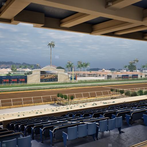 Del Mar Thoroughbred Club - Section Stretch Run Box 25 G Lvl 3 Seat View
