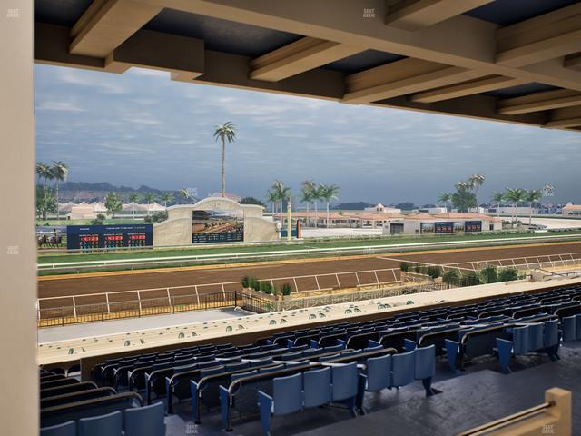 Del Mar Thoroughbred Club - Section Stretch Run Box 25 G Lvl 3 Seat View