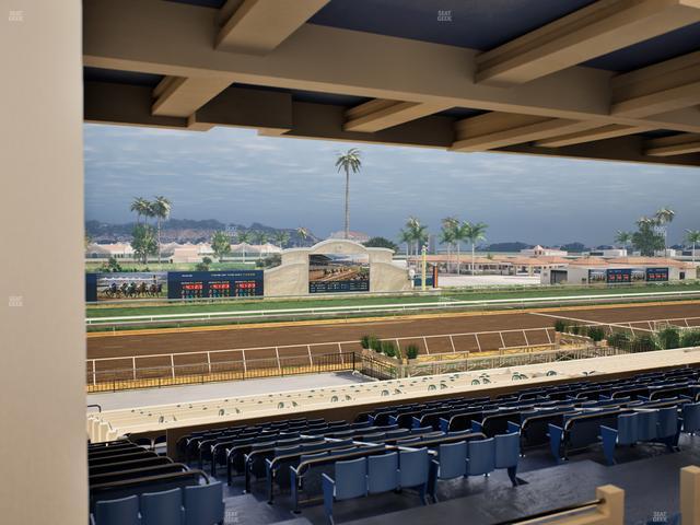 Del Mar Thoroughbred Club - Section Stretch Run Box 25 H Lvl 3 Seat View