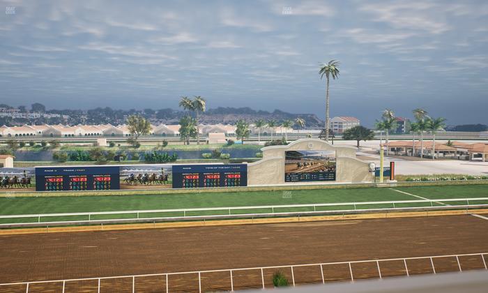 Del Mar Thoroughbred Club - Section Stretch Run Box 25 J Lvl 4 Seat View