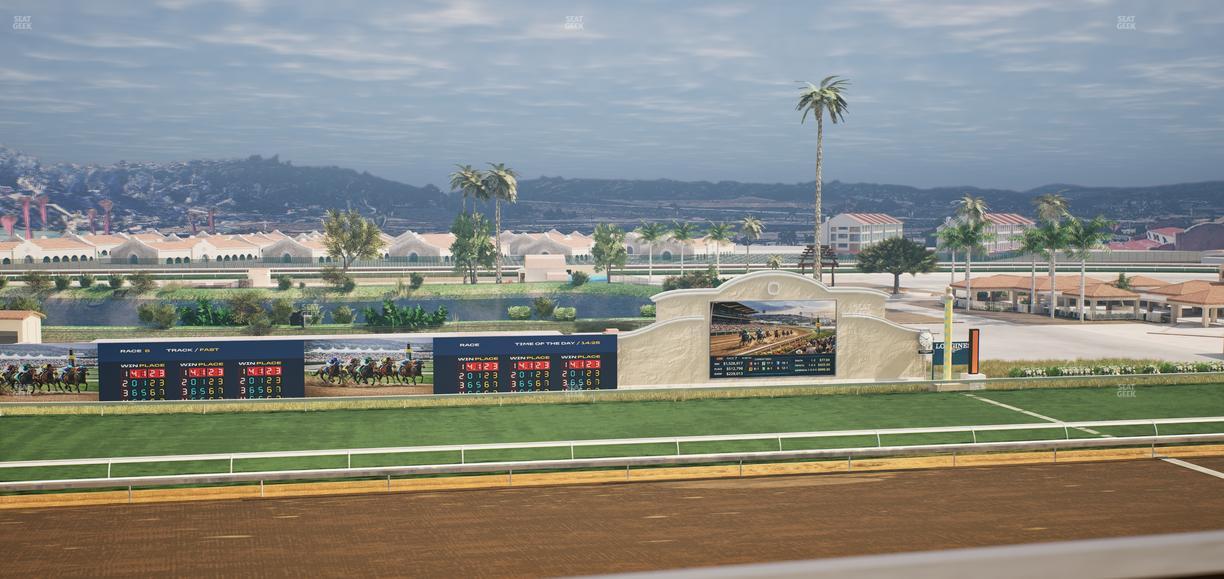 Del Mar Thoroughbred Club - Section Stretch Run Box 25 K Lvl 4 Seat View