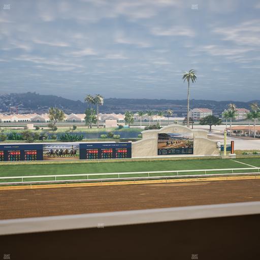 Del Mar Thoroughbred Club - Section Stretch Run Box 25 K Lvl 4 Seat View
