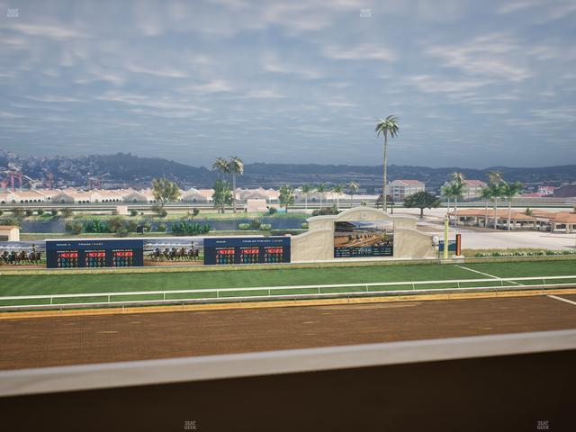 Del Mar Thoroughbred Club - Section Stretch Run Box 25 K Lvl 4 Seat View