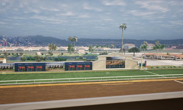 Del Mar Thoroughbred Club - Section Stretch Run Box 25 K Lvl 4 Seat View