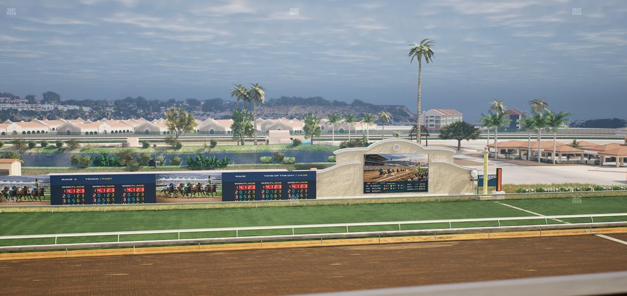 Del Mar Thoroughbred Club - Section Stretch Run Box 25 K Lvl 4 Seat View