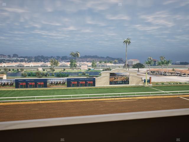 Del Mar Thoroughbred Club - Section Stretch Run Box 25 K Lvl 4 Seat View
