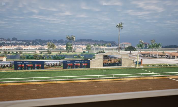 Del Mar Thoroughbred Club - Section Stretch Run Box 25 K Lvl 4 Seat View