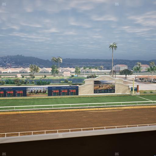 Del Mar Thoroughbred Club - Section Stretch Run Box 25 L Lvl 4 Seat View
