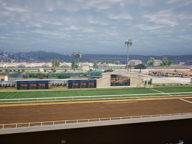 Del Mar Thoroughbred Club - Section Stretch Run Box 25 L Lvl 4 Seat View