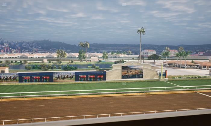 Del Mar Thoroughbred Club - Section Stretch Run Box 25 L Lvl 4 Seat View
