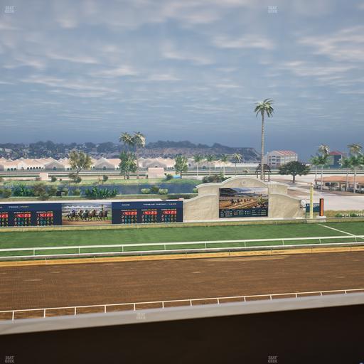 Del Mar Thoroughbred Club - Section Stretch Run Box 25 L Lvl 4 Seat View