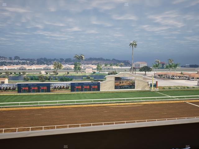 Del Mar Thoroughbred Club - Section Stretch Run Box 25 L Lvl 4 Seat View