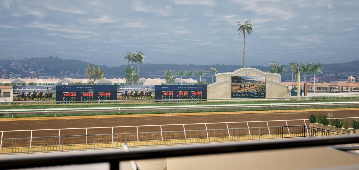 Del Mar Thoroughbred Club - Section Stretch Run Box 26 A Lvl 2 Seat View