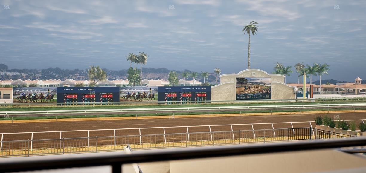Del Mar Thoroughbred Club - Section Stretch Run Box 26 A Lvl 2 Seat View
