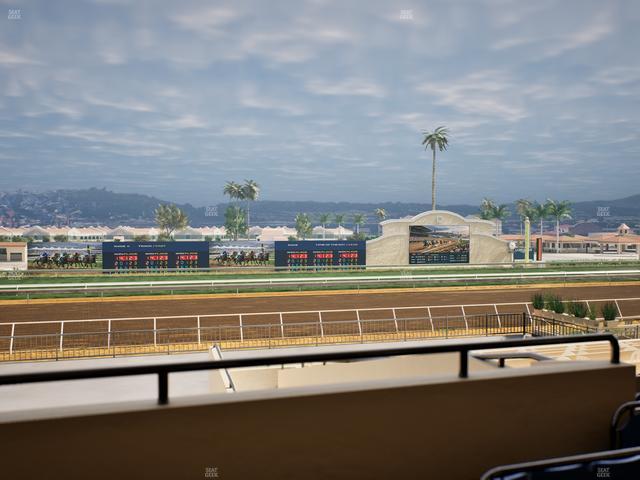 Del Mar Thoroughbred Club - Section Stretch Run Box 26 B Lvl 2 Seat View