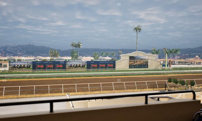 Del Mar Thoroughbred Club - Section Stretch Run Box 26 B Lvl 2 Seat View