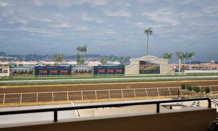 Del Mar Thoroughbred Club - Section Stretch Run Box 26 B Lvl 2 Seat View
