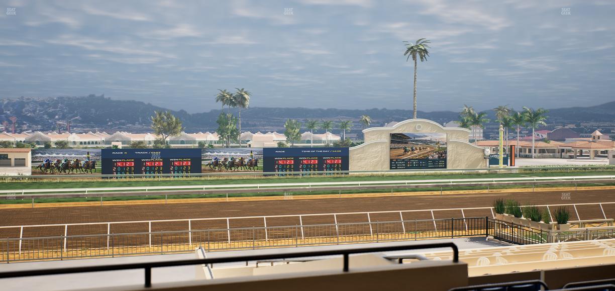 Del Mar Thoroughbred Club - Section Stretch Run Box 26 C Lvl 2 Seat View
