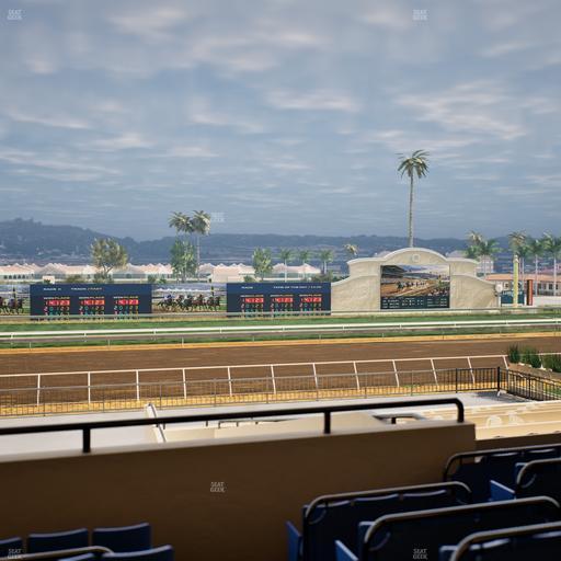 Del Mar Thoroughbred Club - Section Stretch Run Box 26 C Lvl 2 Seat View
