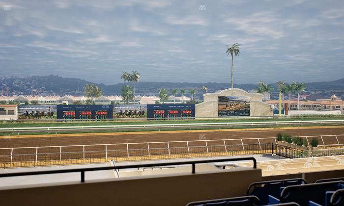 Del Mar Thoroughbred Club - Section Stretch Run Box 26 C Lvl 2 Seat View