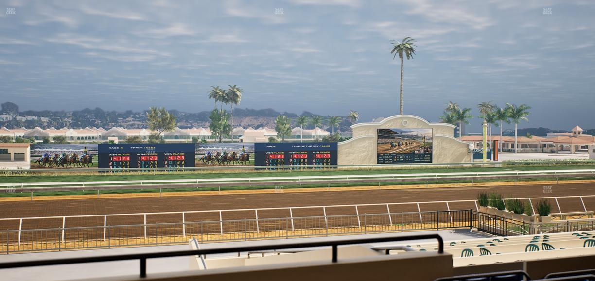 Del Mar Thoroughbred Club - Section Stretch Run Box 26 C Lvl 2 Seat View