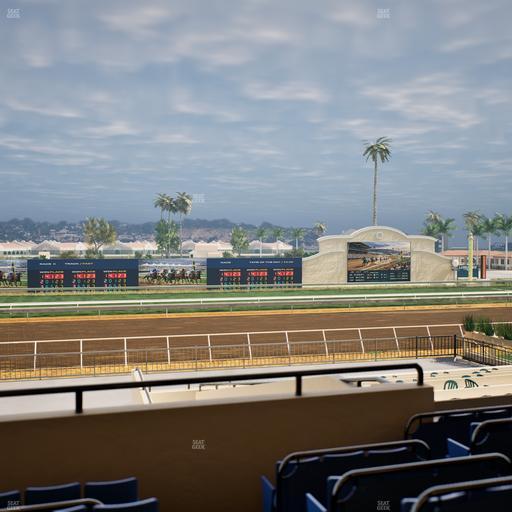 Del Mar Thoroughbred Club - Section Stretch Run Box 26 C Lvl 2 Seat View