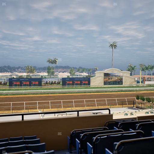 Del Mar Thoroughbred Club - Section Stretch Run Box 26 D Lvl 2 Seat View