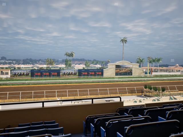 Del Mar Thoroughbred Club - Section Stretch Run Box 26 D Lvl 2 Seat View