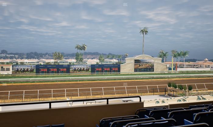 Del Mar Thoroughbred Club - Section Stretch Run Box 26 D Lvl 2 Seat View