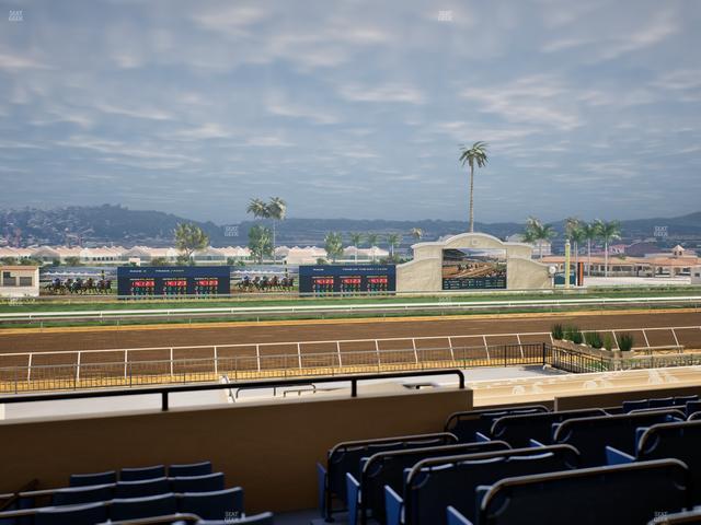 Del Mar Thoroughbred Club - Section Stretch Run Box 26 D Lvl 2 Seat View