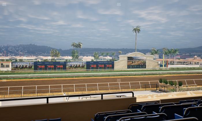 Del Mar Thoroughbred Club - Section Stretch Run Box 26 D Lvl 2 Seat View