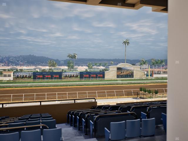 Del Mar Thoroughbred Club - Section Stretch Run Box 26 E Lvl 3 Seat View