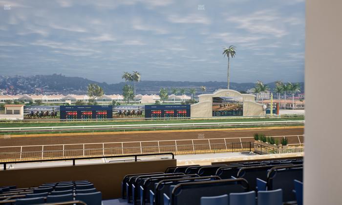 Del Mar Thoroughbred Club - Section Stretch Run Box 26 E Lvl 3 Seat View