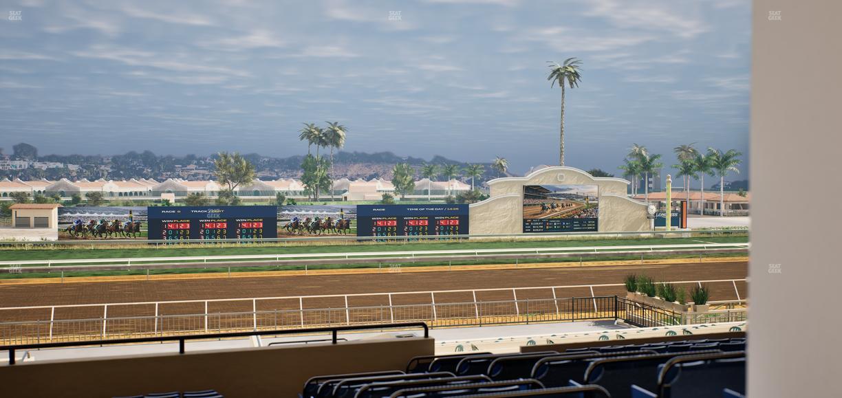Del Mar Thoroughbred Club - Section Stretch Run Box 26 E Lvl 3 Seat View