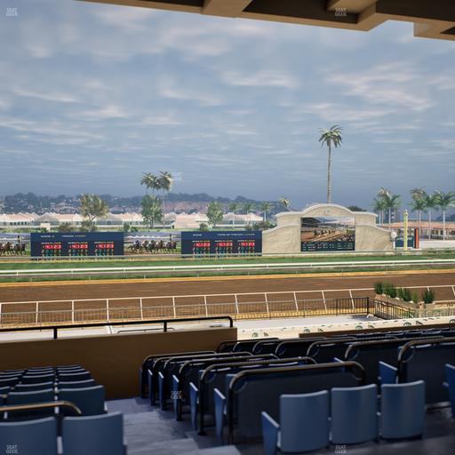 Del Mar Thoroughbred Club - Section Stretch Run Box 26 E Lvl 3 Seat View